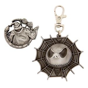 Disney Lanyard Medal And Pin Set - Jack & Oogie Boogie
